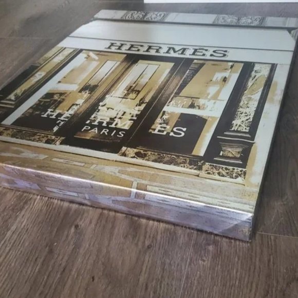 HERMES Paris Vintage Storefront Foil Wallfront - Picture 5 of 6